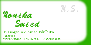 monika smied business card